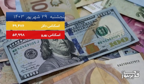 قیمت یورو (مرکز مبادلات ارزی) امروز پنجشنبه  29 شهریور 1403، 0.009 درصد کاهش داشت