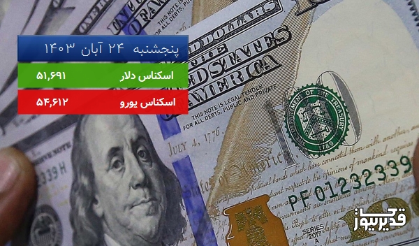 قیمت دلار آمریکا (مرکز مبادلات ارزی) امروز ، 0.185 درصد افزایش داشت