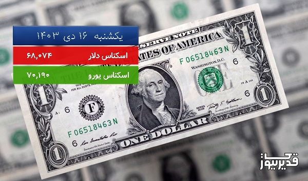 قیمت یورو (مرکز مبادلات ارزی) امروز یکشنبه  16 دی 1403، 0.159 درصد افزایش داشت